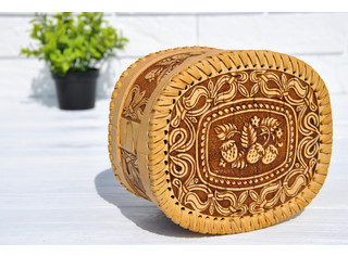 Шкатулка шитая большая
