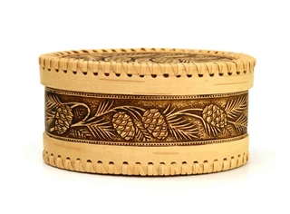 Шкатулка большая овальная 