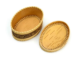 Шкатулка большая овальная 