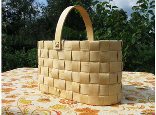 Лукошко из бересты большое Арт.111045