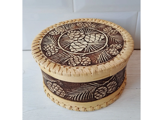 Шкатулка круглая большая 