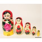 Матрешка традиционная 5 кукол (малая) Арт.103121