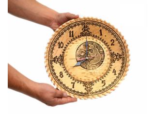 Часы из бересты Д30 