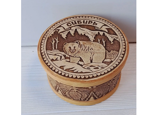 Шкатулка круглая 