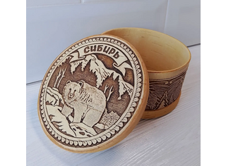 Шкатулка круглая 