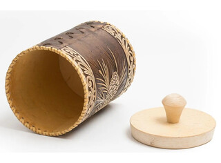 Туес с кантами 