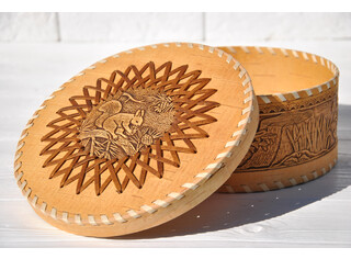 Шкатулка шитая большая 