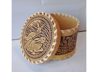 Шкатулка шитая 