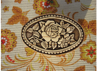 Шкатулка овальная 