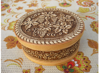 Шкатулка овальная