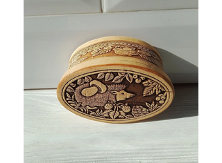 Шкатулка овальная 