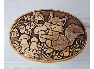 Шкатулка овальная 
