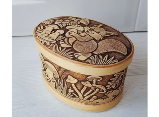 Шкатулка овальная 