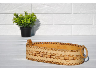 Сухарница овальная плетеная с ручками Арт.108272