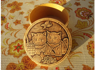 Кликните для увеличения изображения Шкатулка круглая