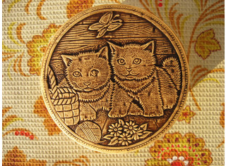 Шкатулка круглая