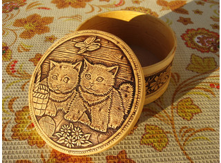 Шкатулка круглая