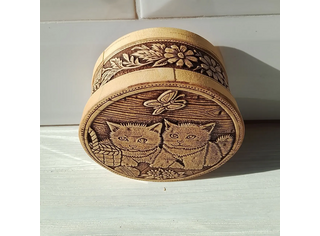 Шкатулка круглая 