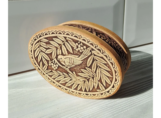 Шкатулка овальная 