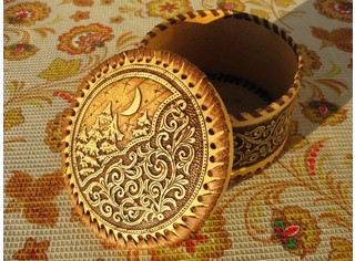 Шкатулка шитая 
