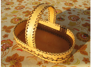 Корзинка плетеная овальная (длинная) Арт.111027