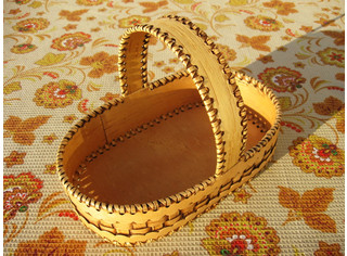 Корзинка плетеная овальная (длинная) Арт.111027