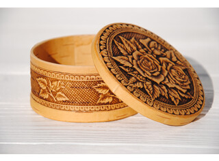 Шкатулка круглая 