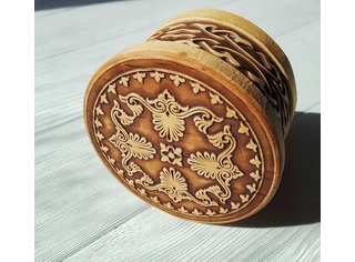 Шкатулка круглая 