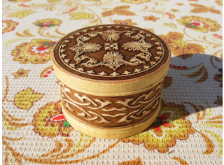 Шкатулка круглая