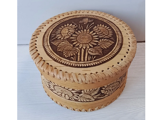 Шкатулка большая круглая 