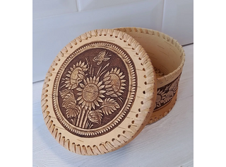 Шкатулка большая круглая 