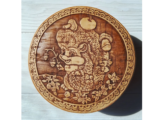Шкатулка круглая 