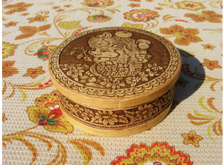 Шкатулка круглая 