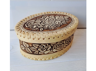 Шкатулка овальная 
