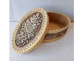 Шкатулка овальная 