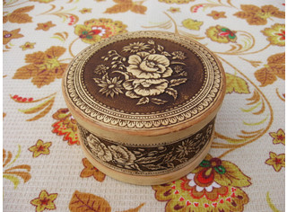 Шкатулка круглая