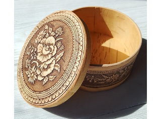 Шкатулка круглая 