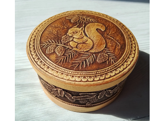 Шкатулка круглая 