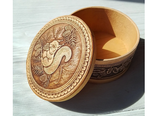 Шкатулка круглая 