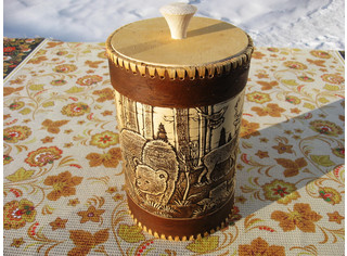 Туес большой круглый 