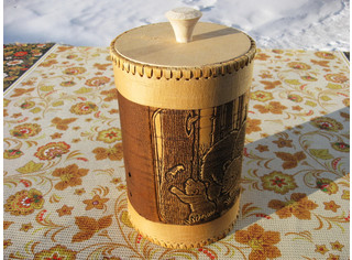 Туес большой круглый 