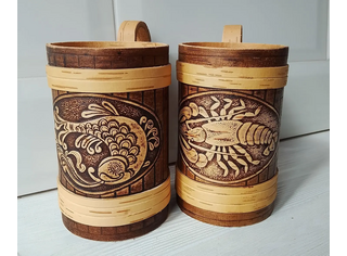 Кружка из бересты 