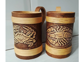 Кружка из бересты 