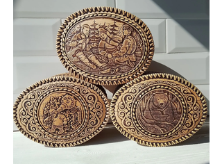 Шкатулка овальная 