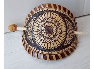 Заколка шитая 