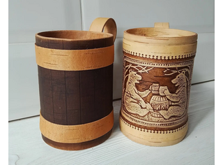 Кружка из бересты 