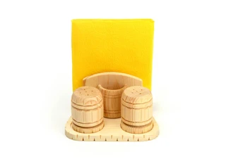 Набор из кедра с салфетницей Арт.112023