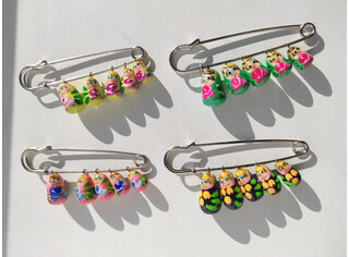 Брошка расписная