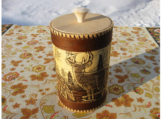 Туес большой овальный 