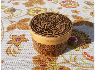 Шкатулка круглая